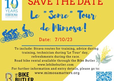 SAVE THE DATE 07.10.23 Le 3eme Tour de Mimosa