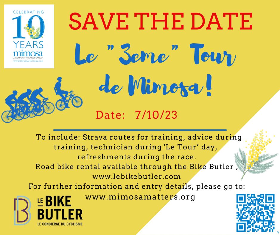 SAVE THE DATE 07.10.23 Le 3eme Tour de Mimosa