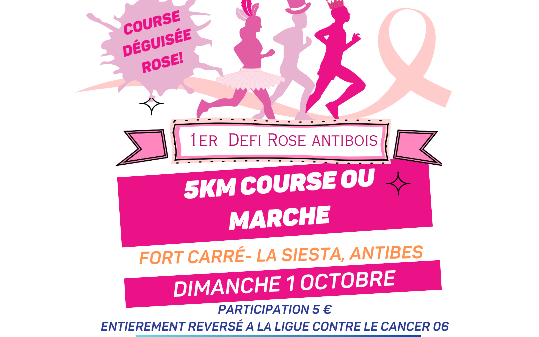 1st Pink Fun Run Challenge in Antibes