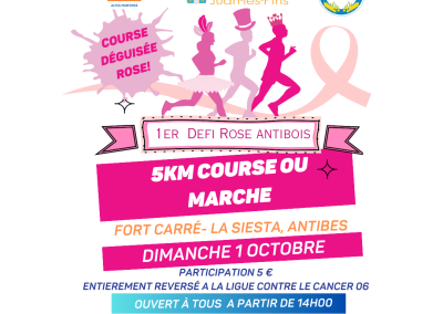 1st Pink Fun Run Challenge in Antibes